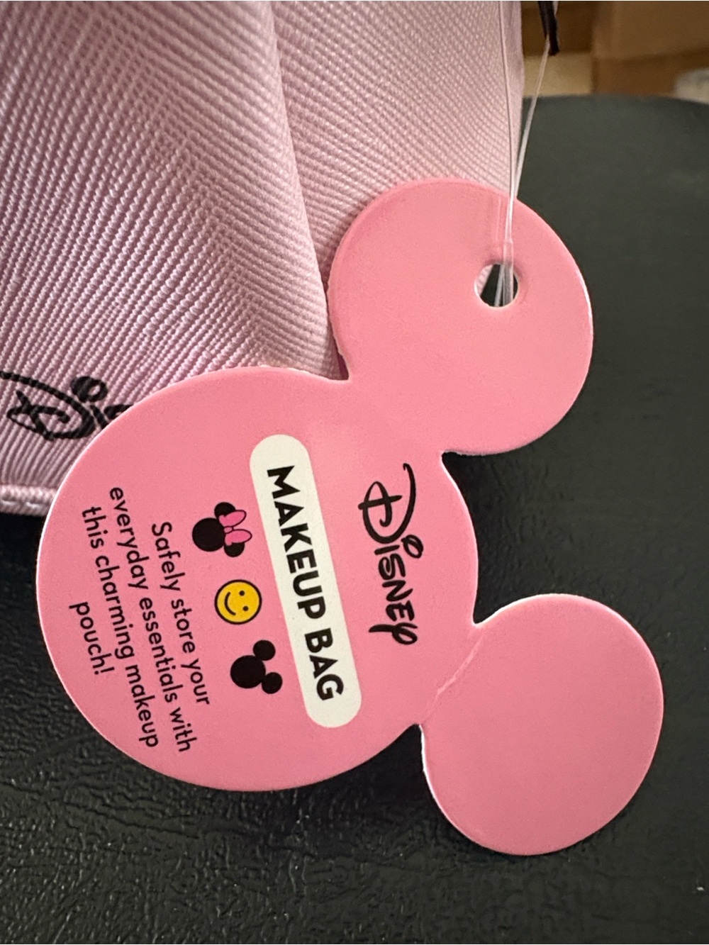 Disney Pink Makeup Bag with Mickey Tag - Picture 4 of 8